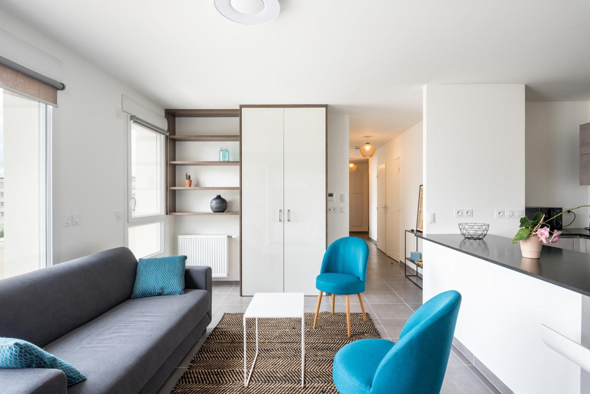 Appartement De Standing Avec Grande Terrasse Вильорбан Екстериор снимка